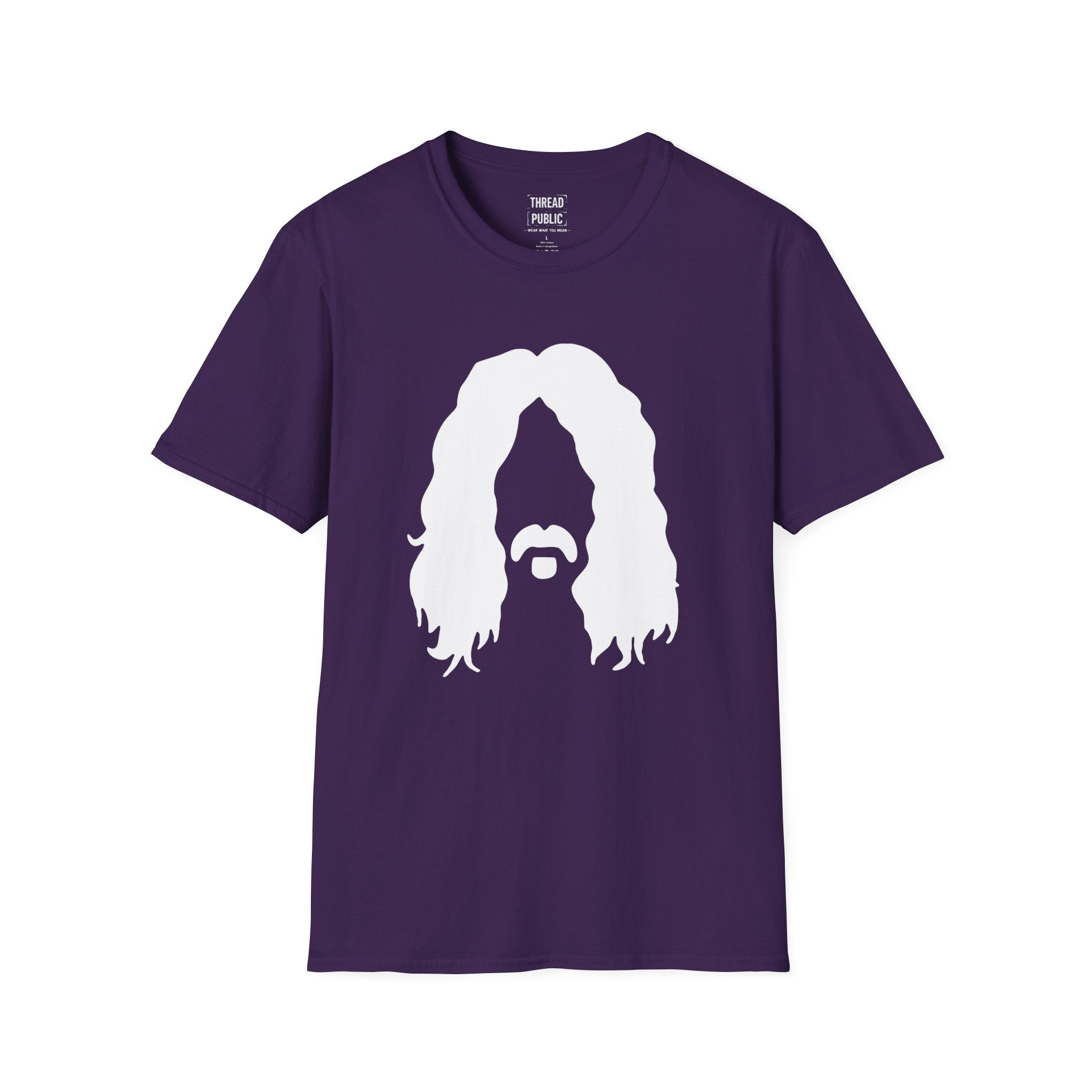 Frank Zappa Quote T-Shirt | Minimal Portrait, Back Typography