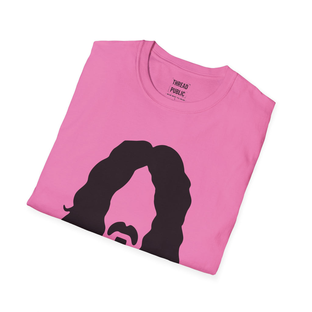 Frank Zappa Quote T-Shirt | Minimal Portrait, Back Typography
